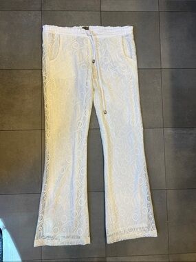 SW3 Bespoke White Lace Pants